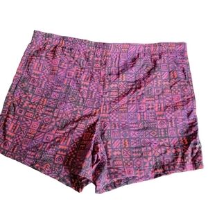 VINTAGE 90s Cheetah print swim trunks